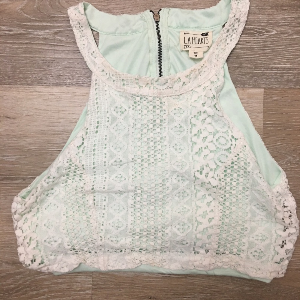 Lace crop top